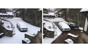 Email Header Snow-Melting Before and After Photo