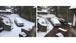 Email Header Snow-Melting Before and After Photo