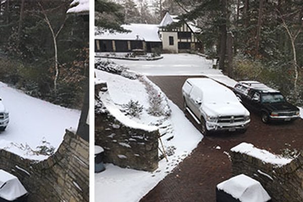 Email Header Snow-Melting Before and After Photo