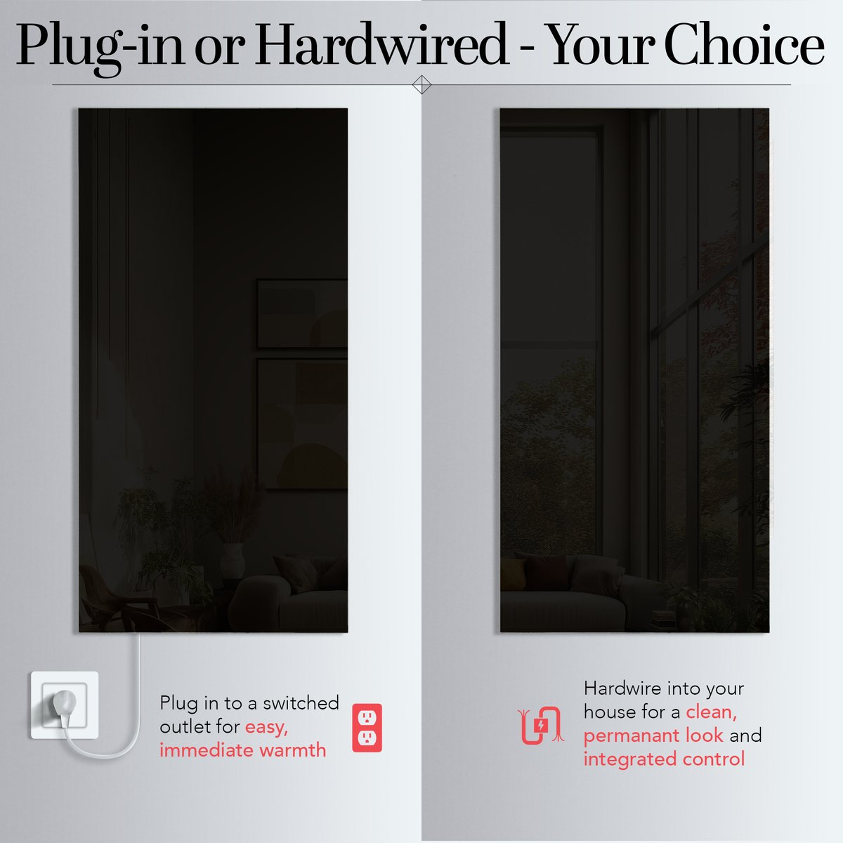 Ember Black 24x47 - Plug in