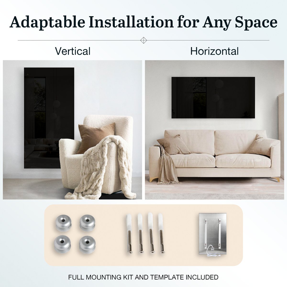 Ember Black - Multiple Hanging Options