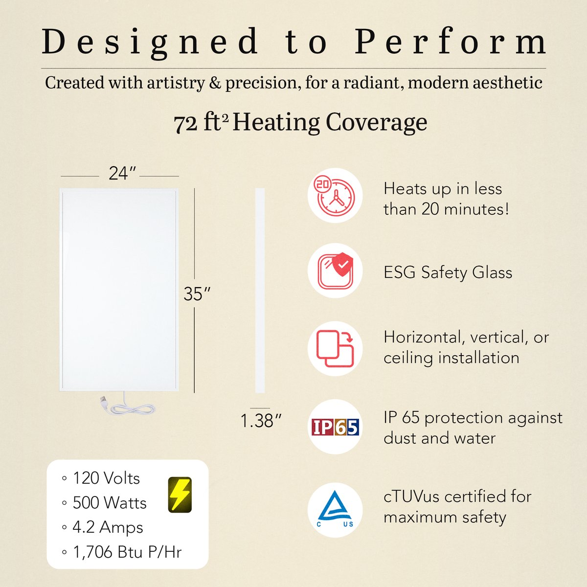 Ember Flex 24x35 - Size and Specs