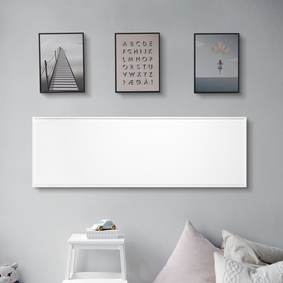 Ember Flex Radiant Panel Heater 12x35 hardwired lifestyle