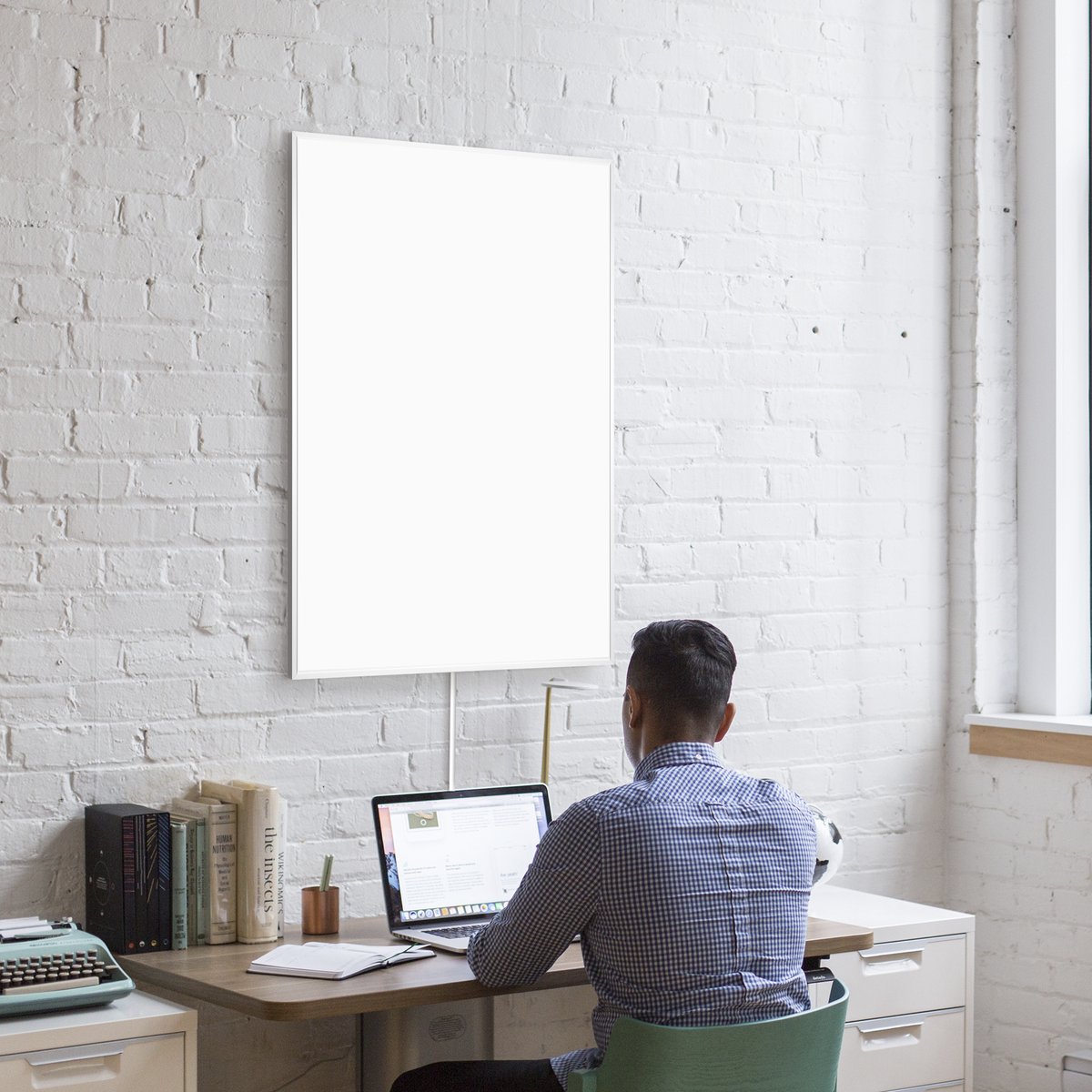 Ember Flex Infrared Heating Panel 24x35 home office lifestyle