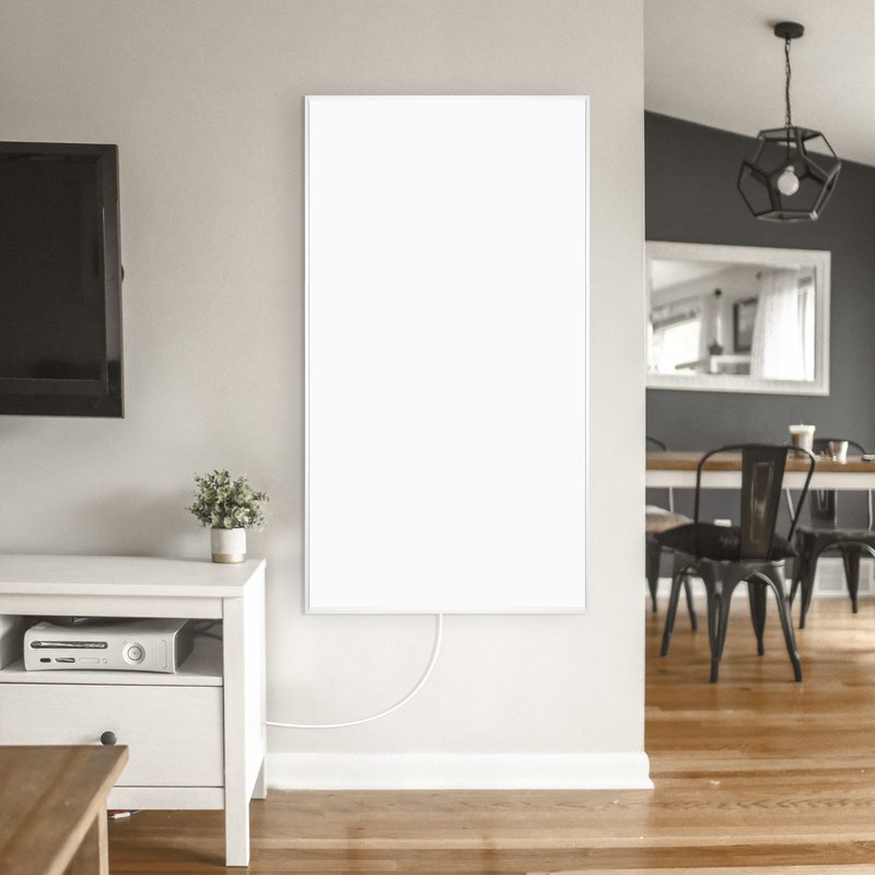 Ember Flex Infrared Heating Panel 24x47 family room lifestyle