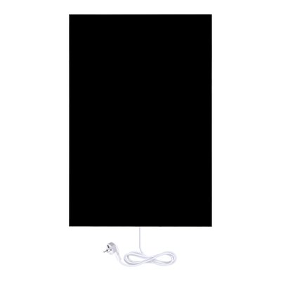 Ember Glass Radiant Heater - Wall Mounted - Black - 60x90cm - 600W