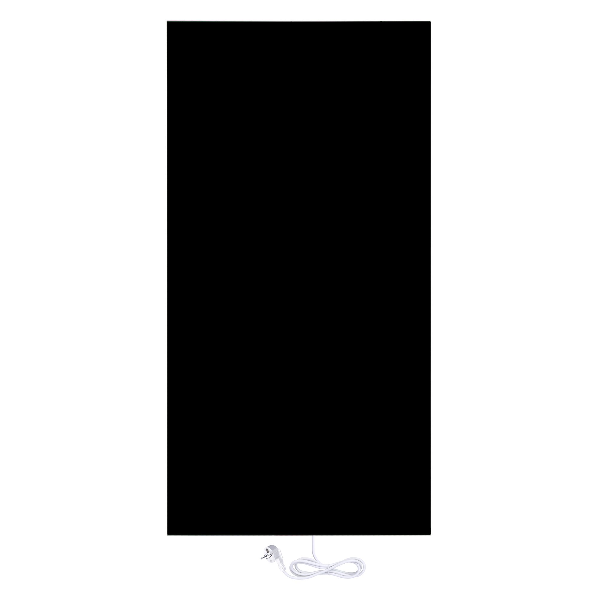 Ember Glass Radiant Heater - Wall Mounted - Black - 60x120cm - 800W
