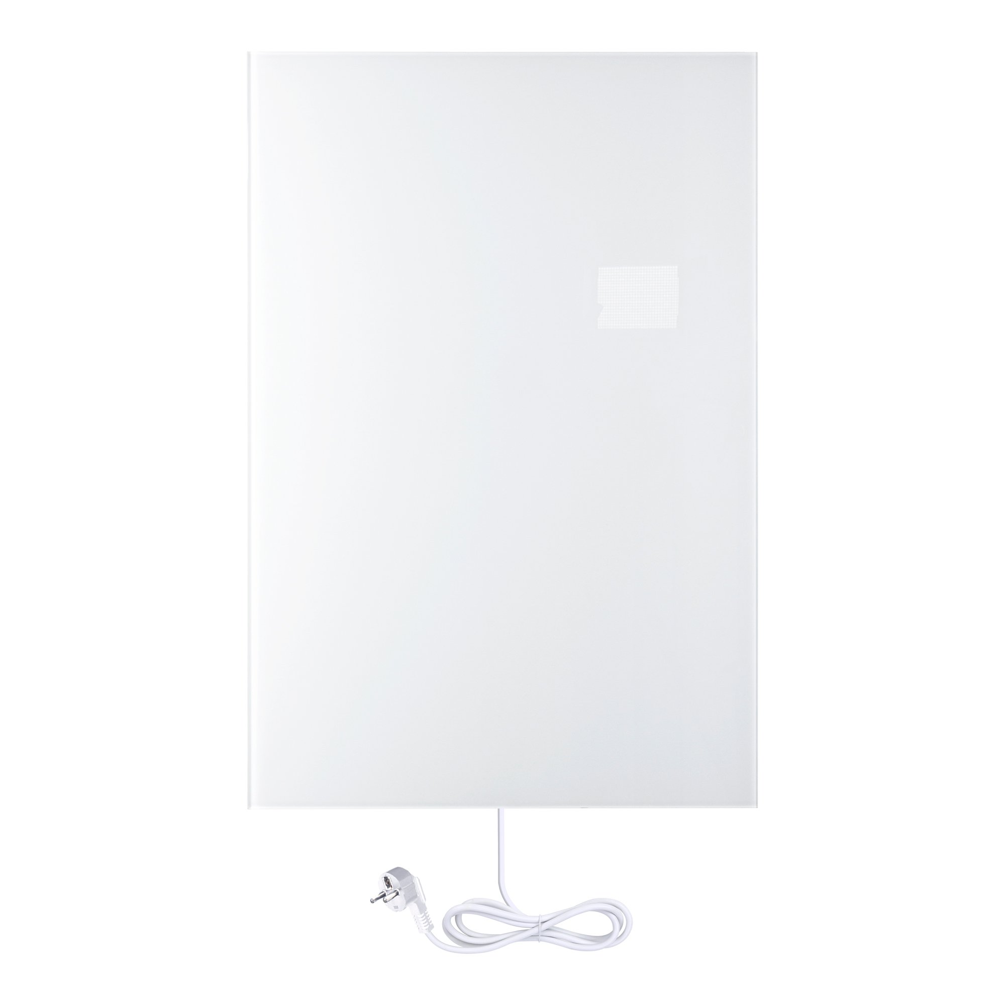 Ember Ceramic Glass Radiant Heater - Wall Mounted - White - 60x90cm - 600W