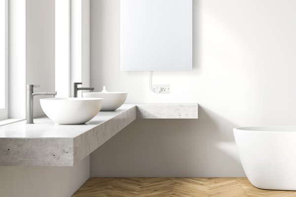 Ember Glass White 600W Lifestyle