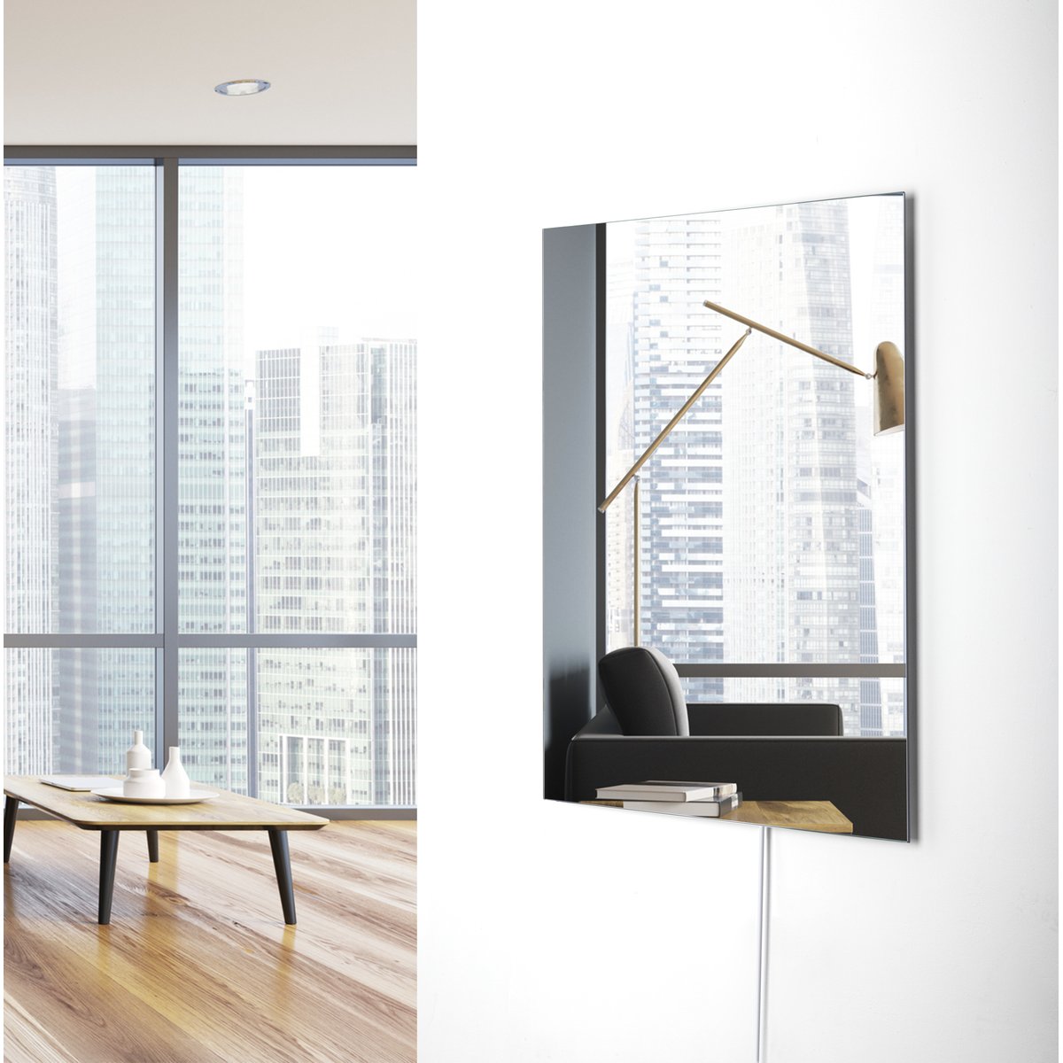 Ember Glass Mirror 600 lifestyle