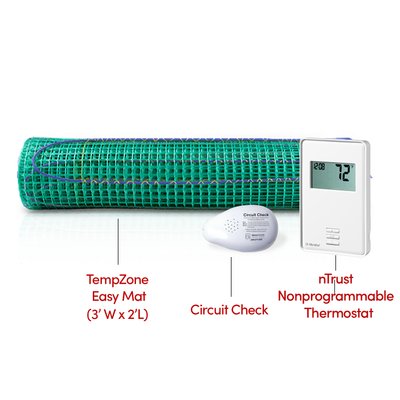 WarmlyYours Electric Floor Heating Kit for a Powder Room