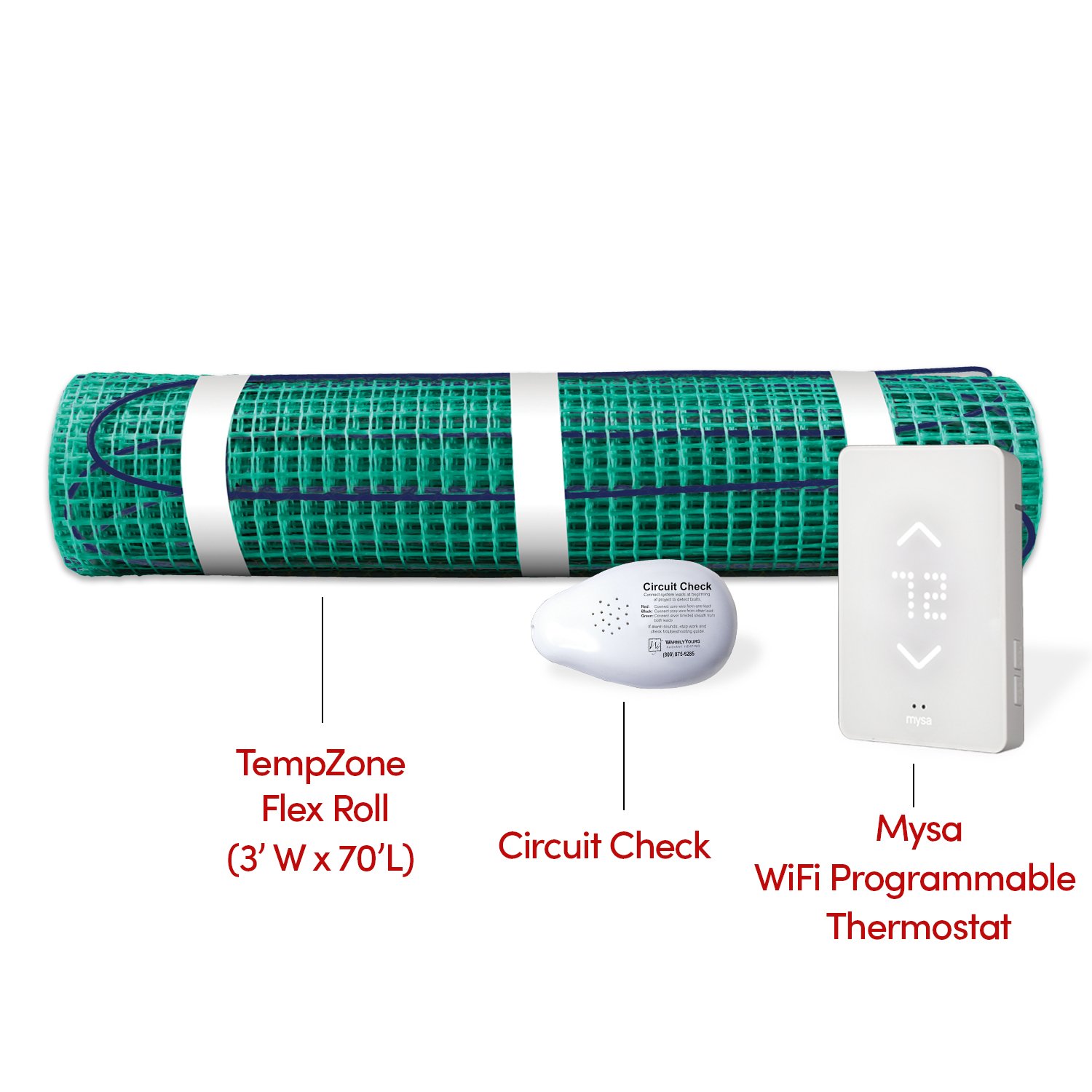 WarmlyYours Electric Floor Heating Kit for an Extra-Large Bathroom