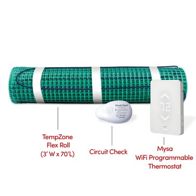 WarmlyYours Electric Floor Heating Kit for an Extra-Large Bathroom