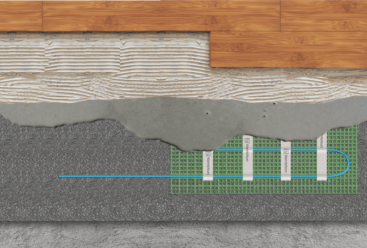 Engineered Glued Down Wood Floor EFH