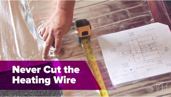 Environ Floor Heating Installation under Floating Wood Laminate