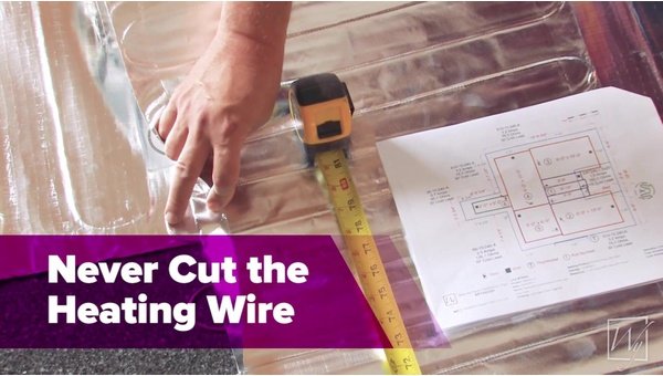 Environ Floor Heating Installation under Floating Wood Laminate