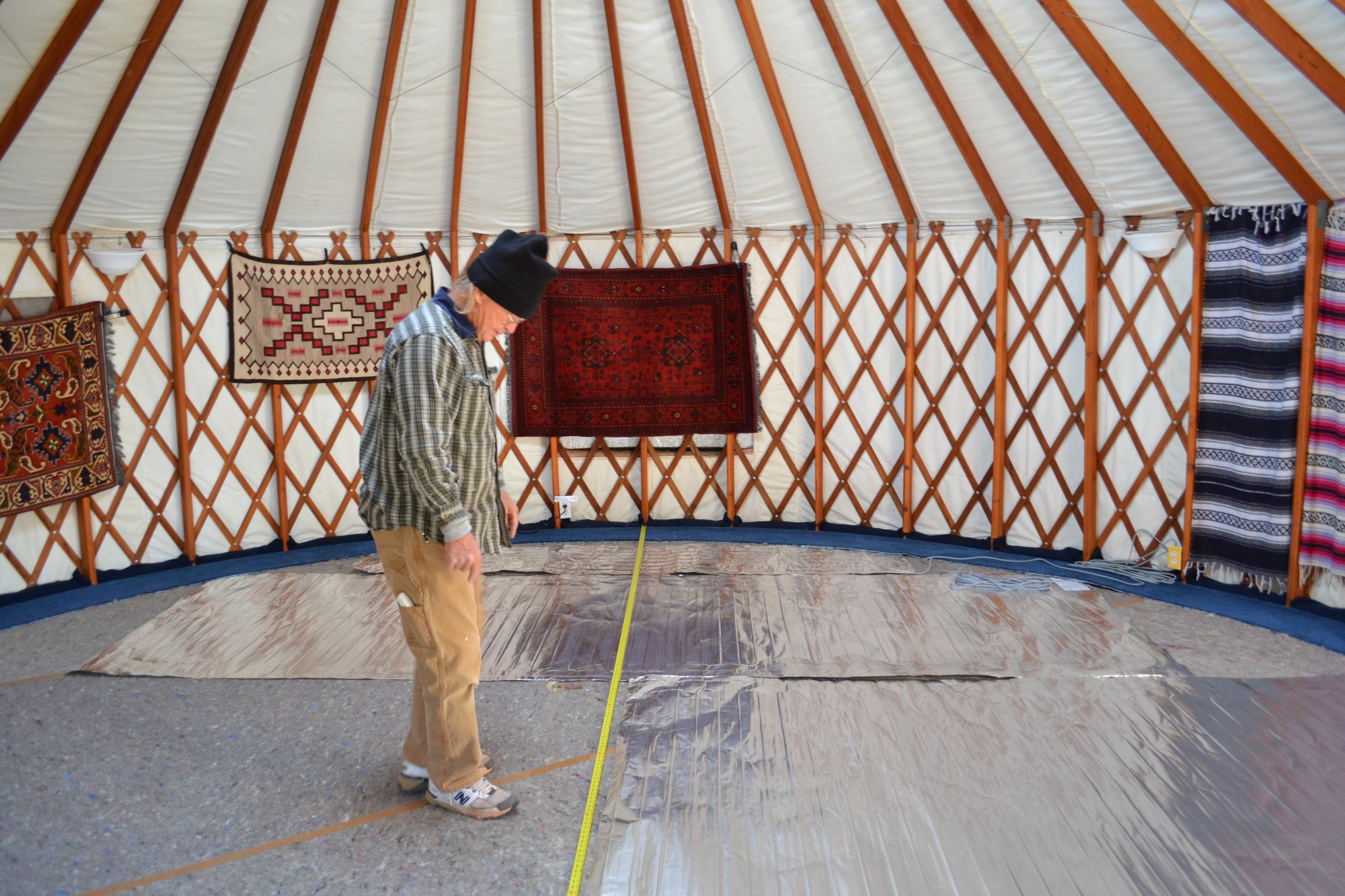 Environ Floor Heating System Install for Yoga Yurt