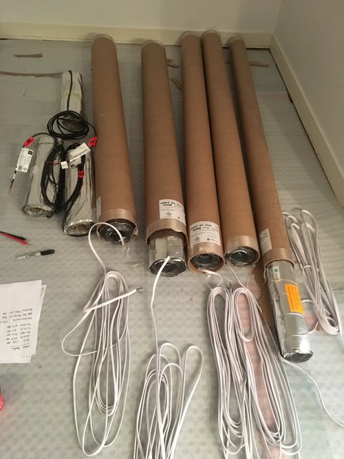 Environ Rolls in Tubes with Cold Leads for basement remodel in NORTH YORK, ON