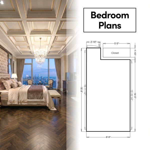 Bedroom in Black Find Floor Plans by Room