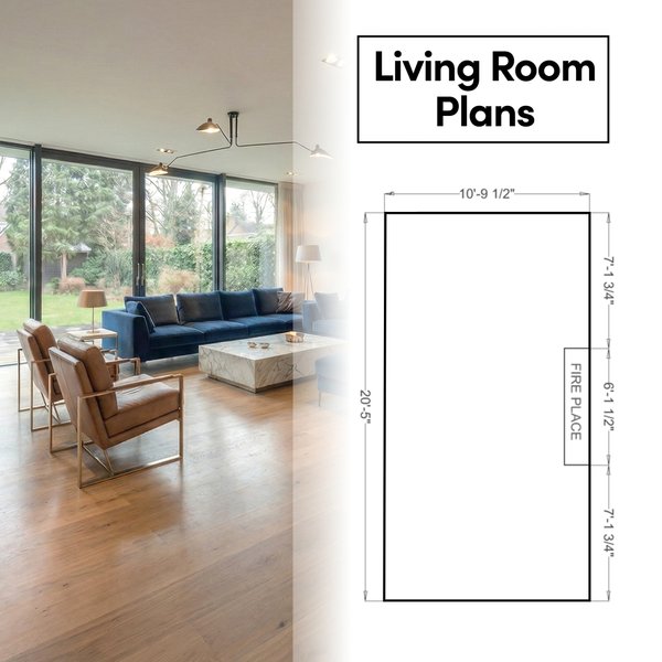 Living Room in Black Find Floor Plans by Room