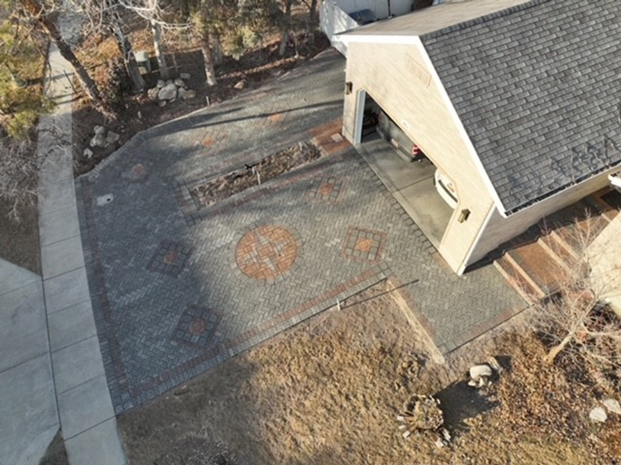ACE Landscape snow melt paver project