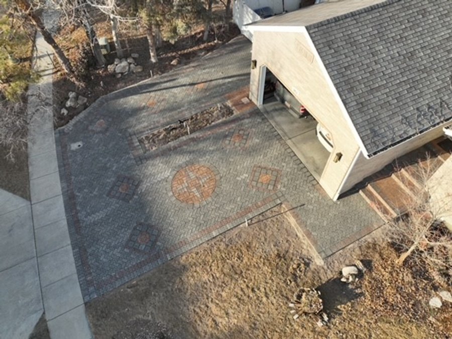 ACE Landscape snow melt paver project