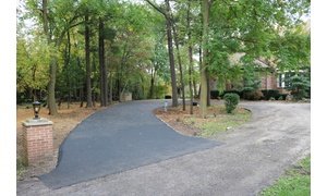 Finished driveway expansion with snow melting