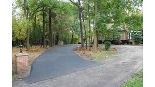 Finished driveway expansion with snow melting
