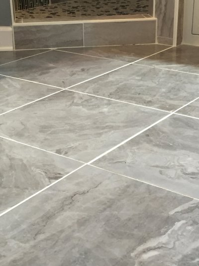 Finished heated floor