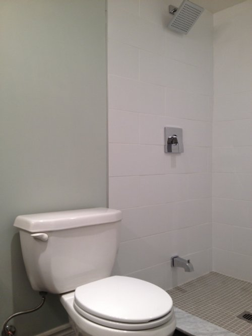 Finished shower - Floor Heating Bathroom 3' x 8' TempZone