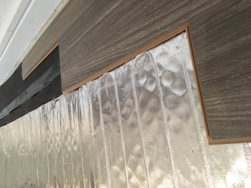 Floor Heating Basement Install with Environ under laminate closeup NORTH YORK, ON