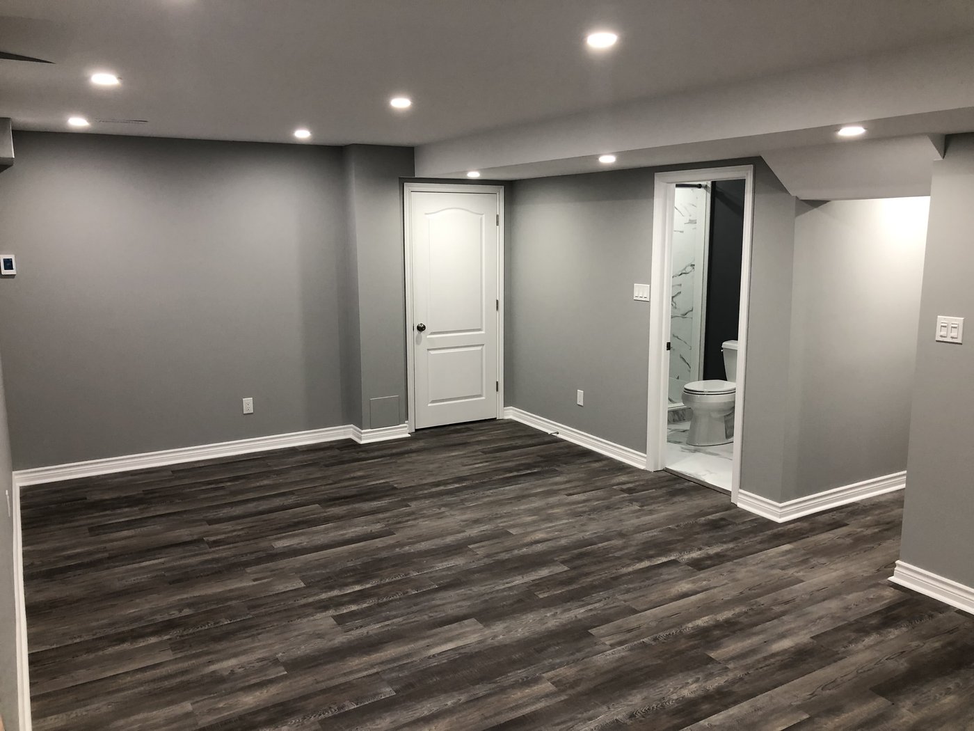 Floor Heating basement installation in LVT