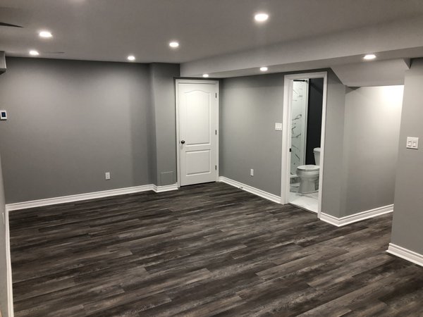 Floor Heating basement installation in LVT