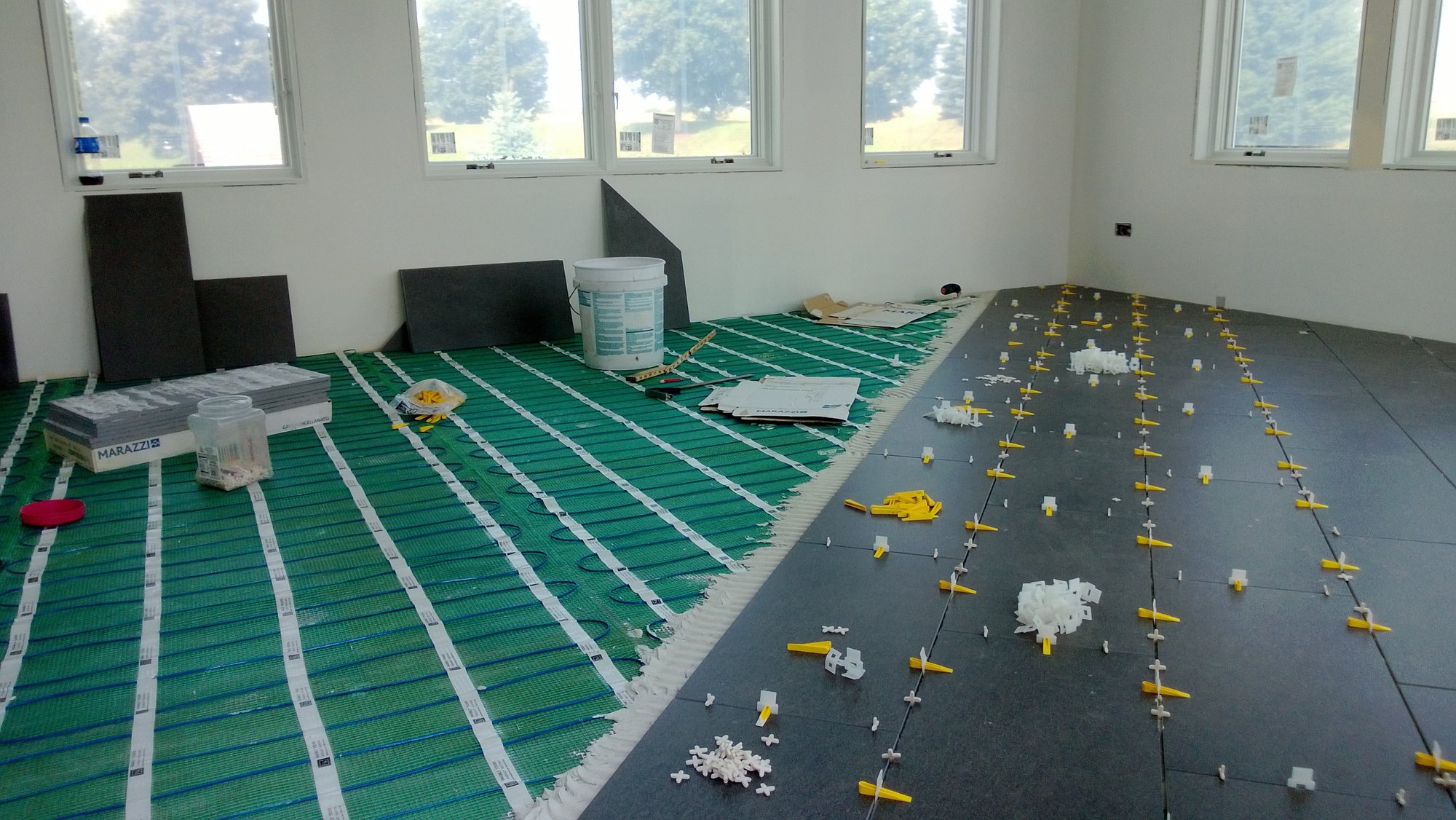 Floor Heating for Sunroom with tile CRYSTAL LAKE, IL