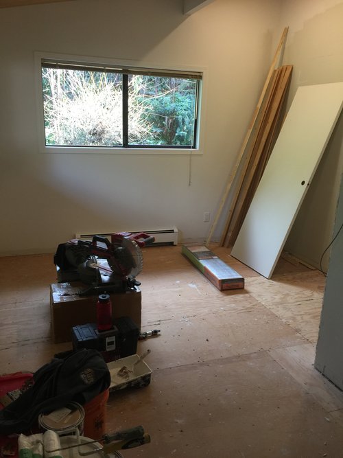 Floor Heating Installation under wood floor for guest room NORTH VANCOUVER, BC