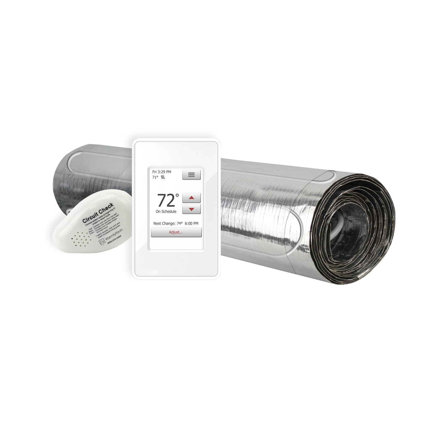 Floor Heating Kit 120V-Environ Flex Roll 1.5' x 35' + Touch Screen Thermostat ERT120-KIT-OT-1.5x35
