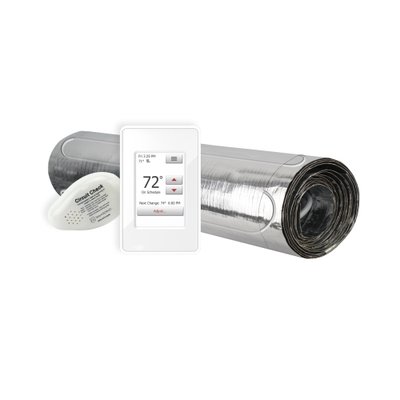 Floor Heating Kit 120V-Environ Flex Roll 1.5′ x 35′ + Touch Screen Thermostat