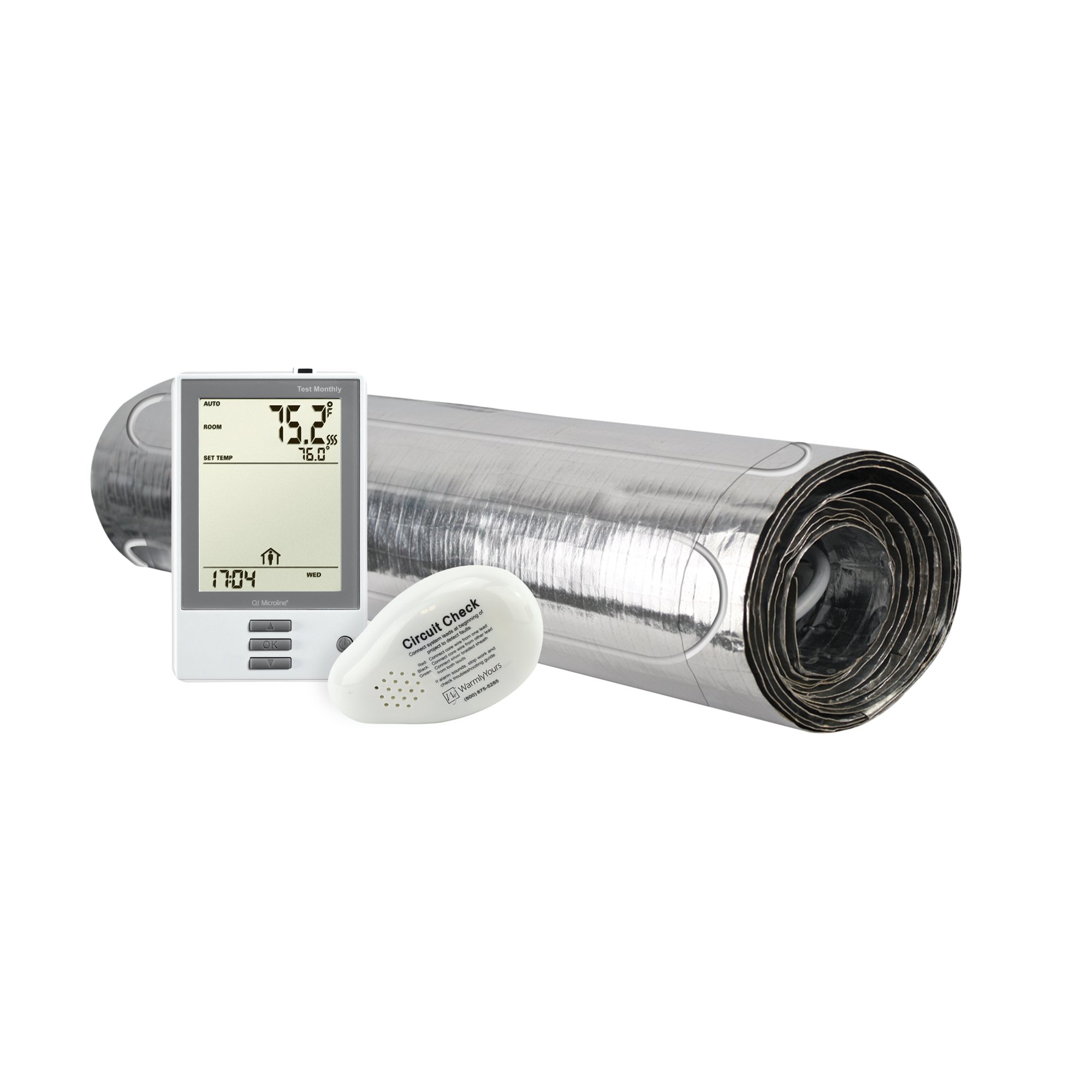 Floor Heating Kit 120V-Environ Flex Roll 1.5' x 45' + Programmable Thermostat ERT120-KIT-OP-1.5x45 Floor Heating Kit 240V-Environ Flex Roll 1.5′ x 90′ + Programmable Thermostat