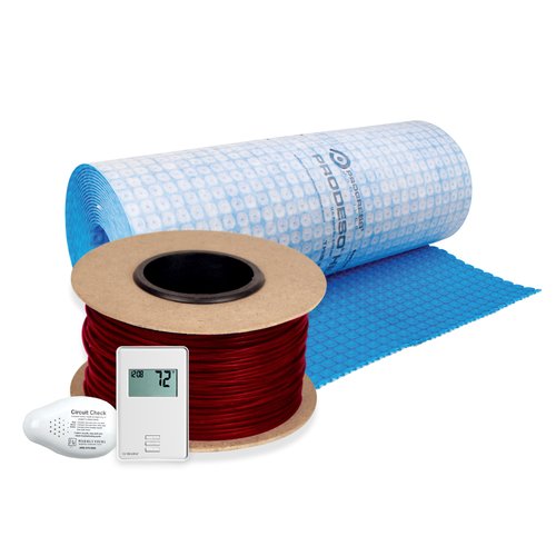 Floor Heating Kit 120V-Tempzone Cable System 180′ + Heat Membrane & Non Programmable Thermostat TCT120-KIT-ON-MEM-180