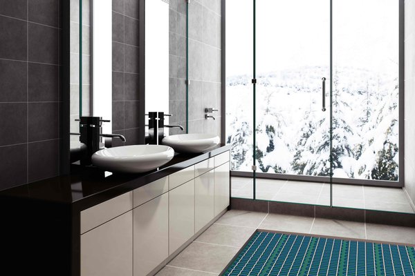 Floor heating lifestyle in Bathroom