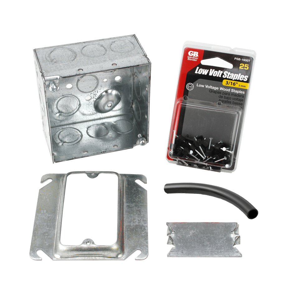 Electrical Rough-in Kit Double Gang Box without Conduit