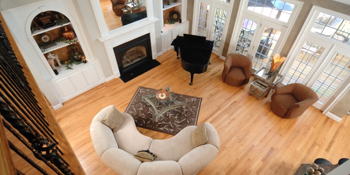 Floor-heating system living room