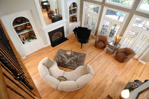 Floor-heating system living room