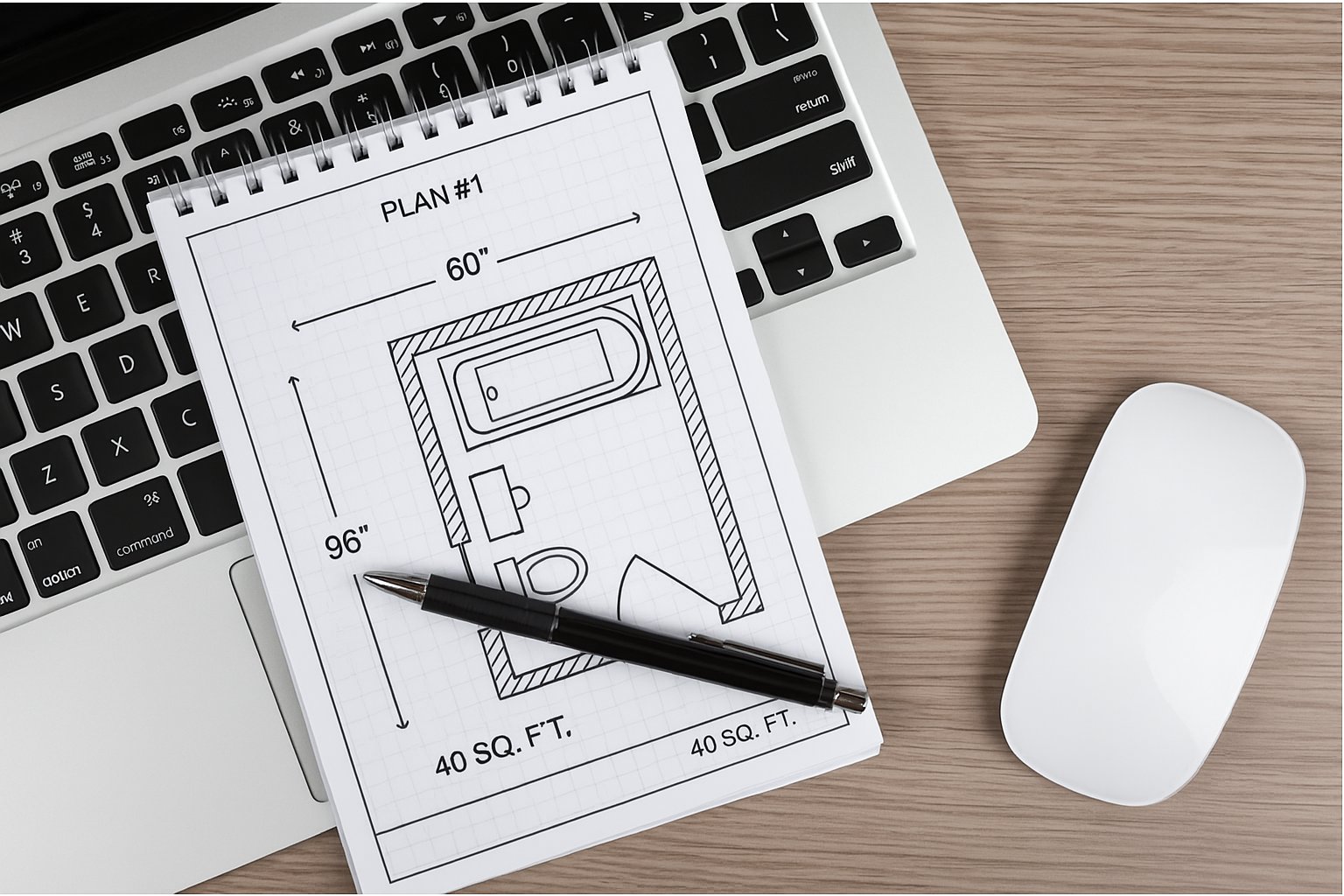 Floor plan layout (no red cup)