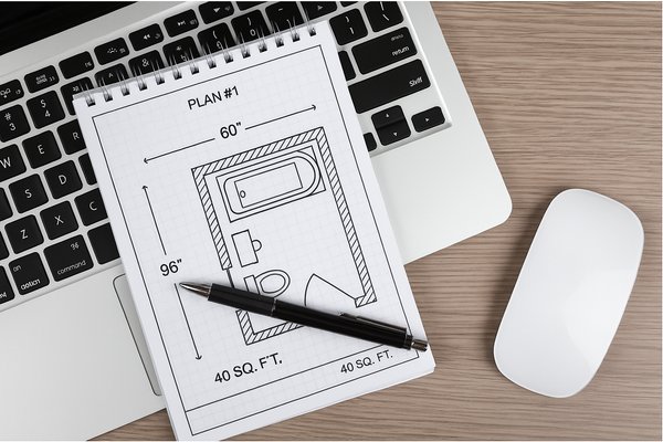 Floor plan layout (no red cup)