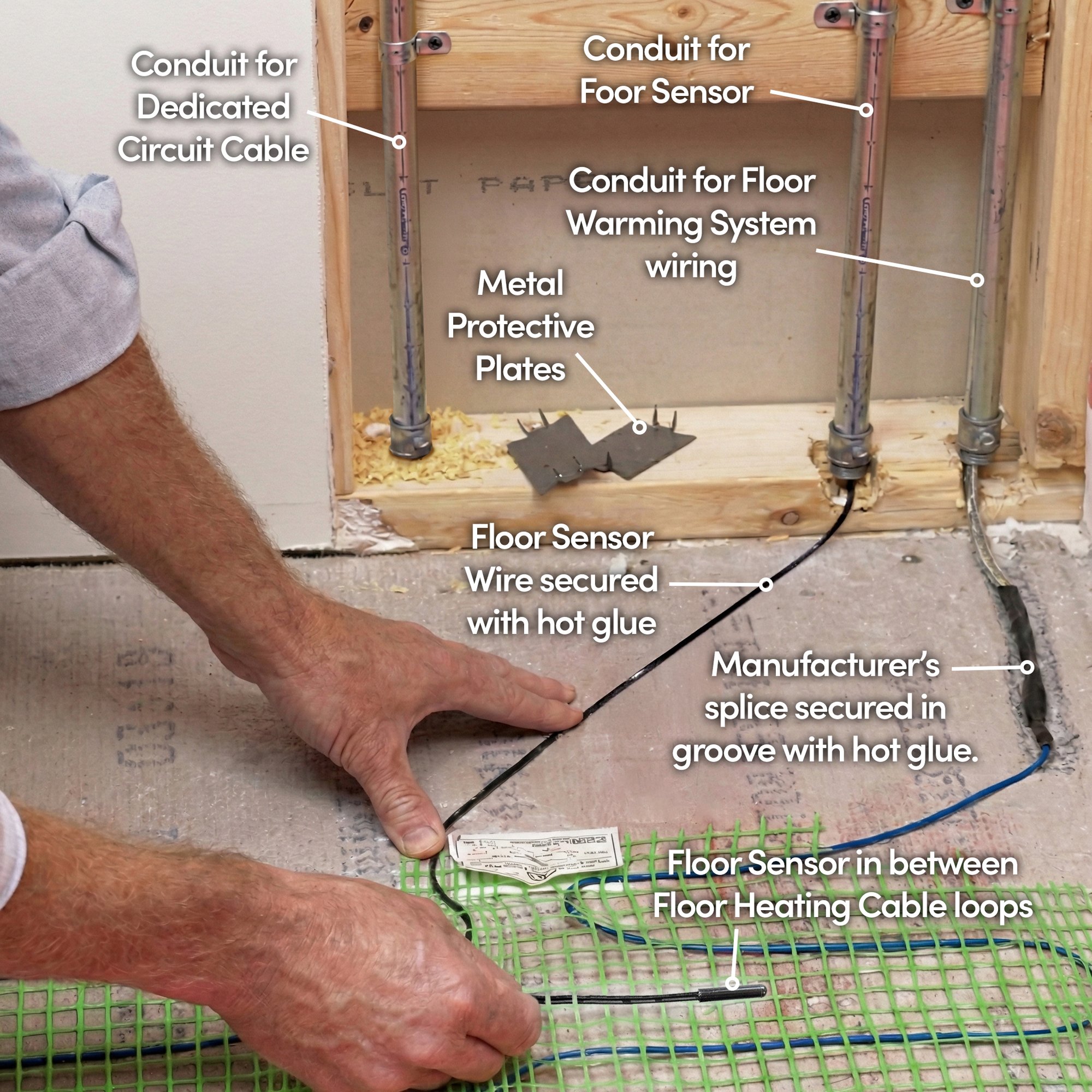 Floor Sensor Rough-in Install