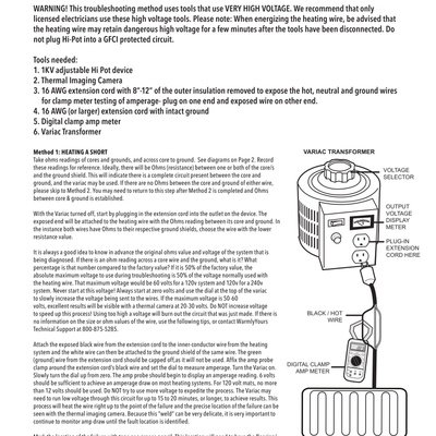 Floor Fault Location Thermal Camera Troubleshooting Kit Instruction (English)
