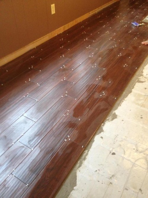 Flooring installation for training with radiant floor heating system NORTH PROVIDENCE, RI