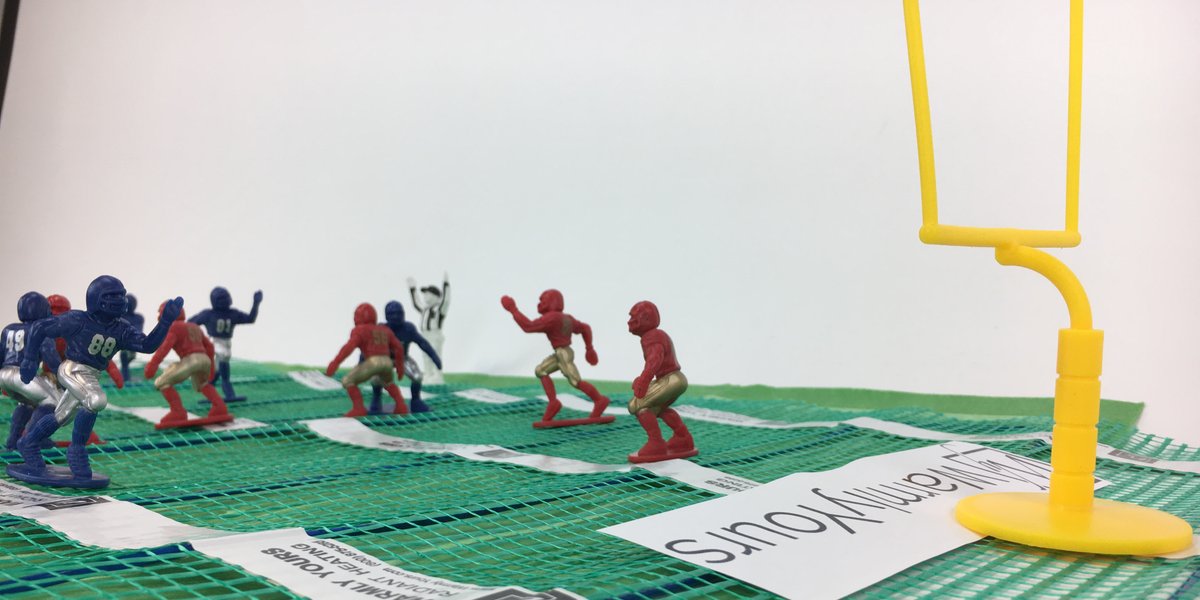 Football on a TempZone Flex Roll