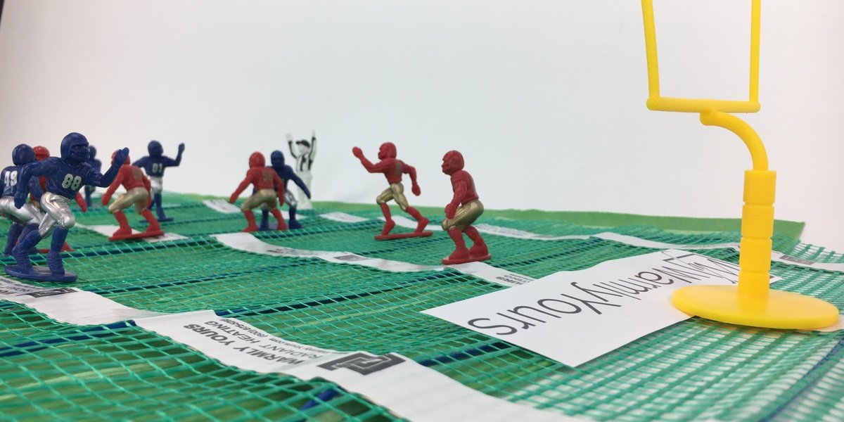 Football on a TempZone Flex Roll